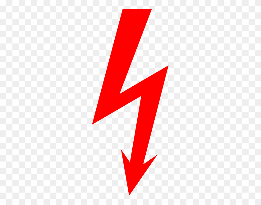 247x600 Электрический Знак Молния Png Клипарт Для Интернета - Красная Молния Png