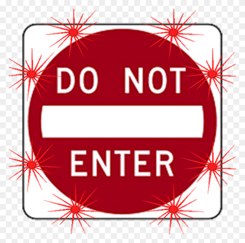 786x780 Electric Stop Signs Stop Signs Lighted Stop Signs - Do Not Enter Sign PNG