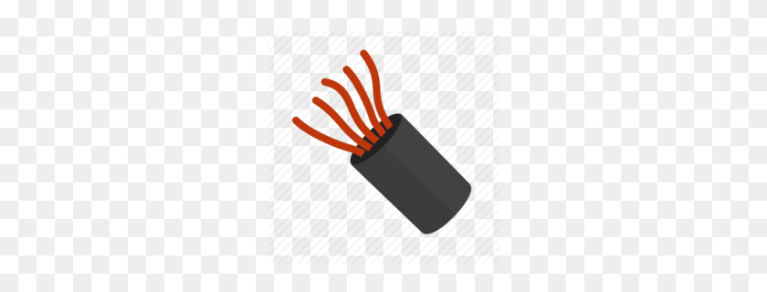 260x260 Electrical Cable Clipart - Phone Cord Clipart