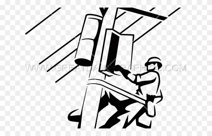 640x480 Electrical Clipart Lineman - Ladder Clipart