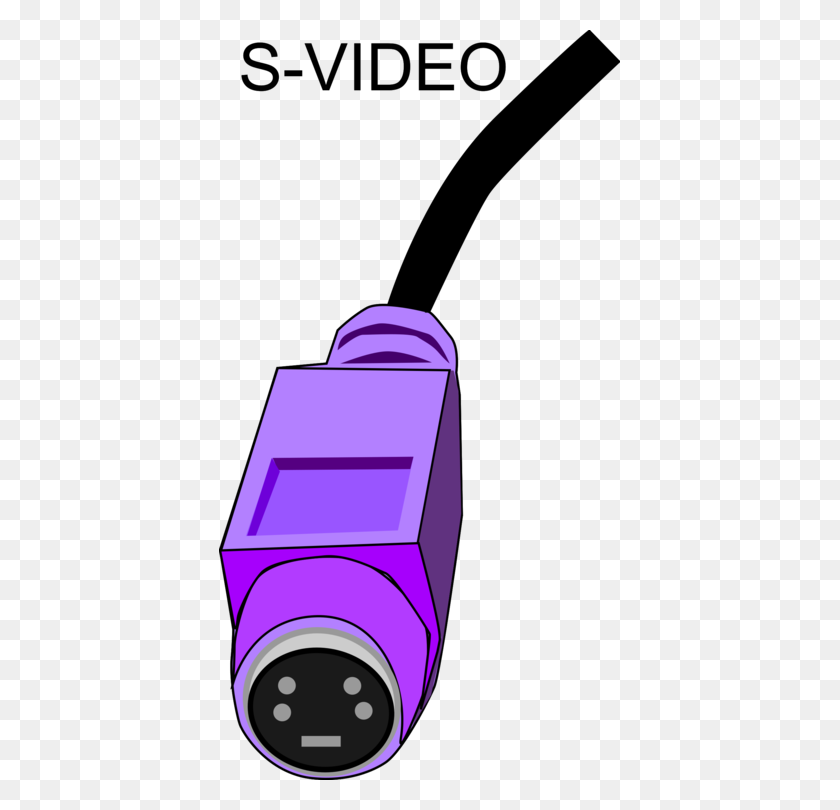 401x750 Electrical Connector S Video Computer Hardware Electrical Cable - Hardware Clipart