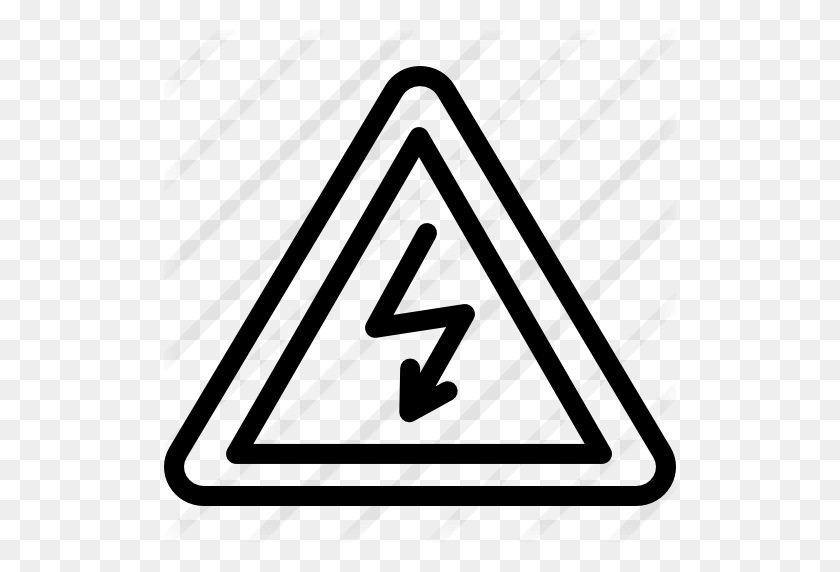 512x512 Знак Электрической Опасности - Знак Опасности Png