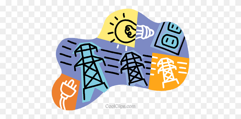 480x356 Electricity Clipart Vector - Electric Shock Clipart