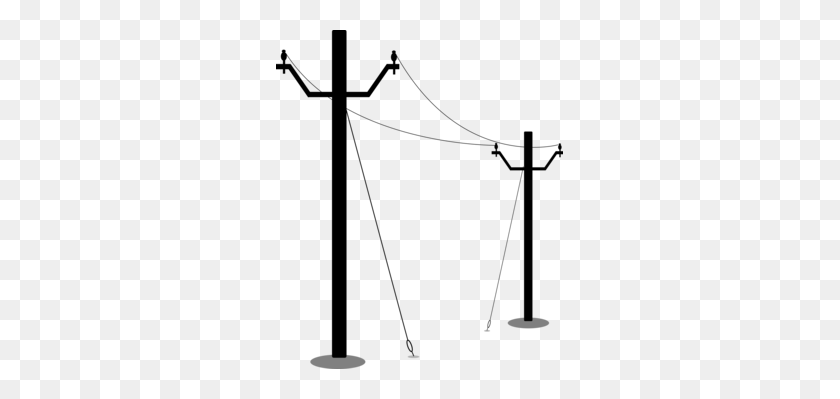 287x339 Electricity Transmission Tower Nuclear Power Plant Utility Pole - Pole Vault Clipart