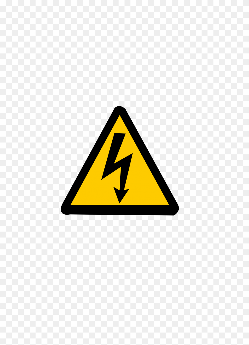 2000x2828 Electricity Warning Sign - Warning Sign PNG