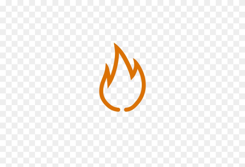 512x512 Elemento, Fuego, Icono Naranja - Icono De Fuego Png