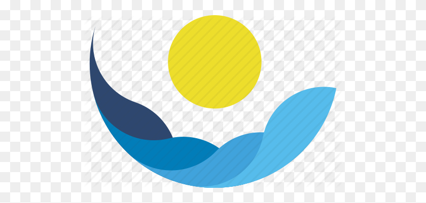 512x341 Element, Logo, Sign, Sun, Tourism, Water, Waves Icon - Water Waves PNG