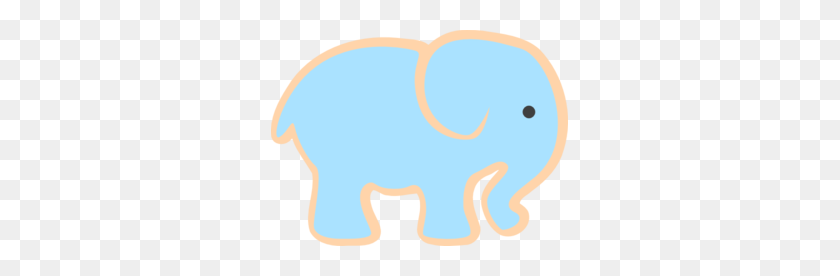 297x216 Elefante Bebé En Pañales Clipart - Baby Diaper Clipart