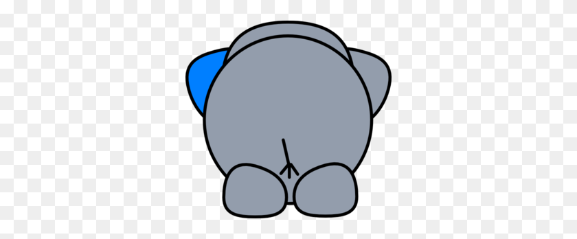 300x288 Elephant Butt Clip Art - Elephant Cartoon Clipart