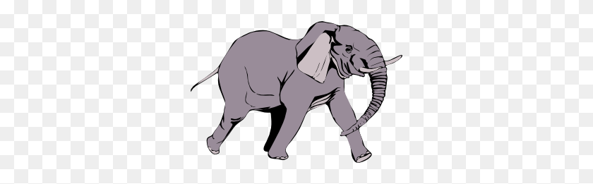 300x201 Elephant Clip Art Black And White - Elephant Clipart PNG