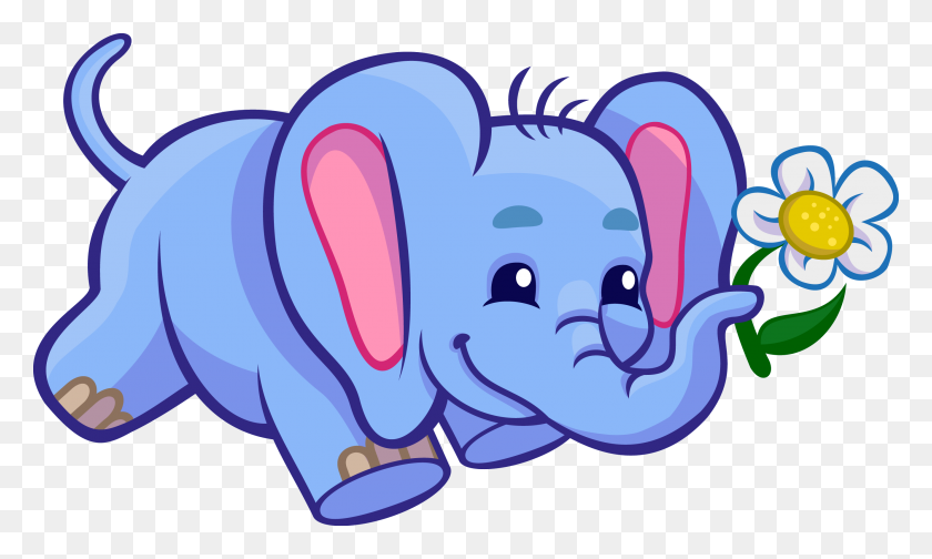 2661x1515 Elefante Clipart Imágenes Negro - Bolsa De Palomitas De Maíz Clipart