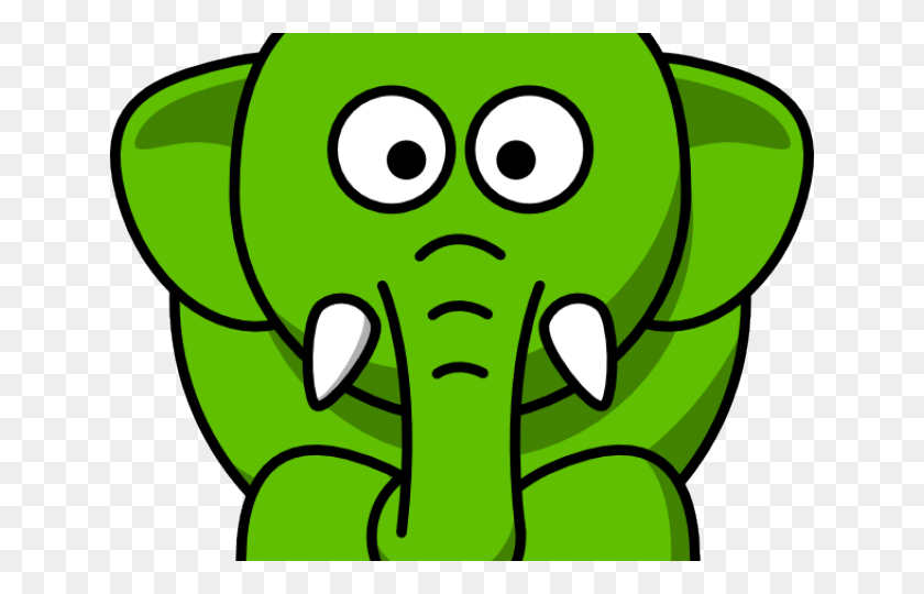640x480 Слон Клипарт - Клипарт Акварельный Слоненок