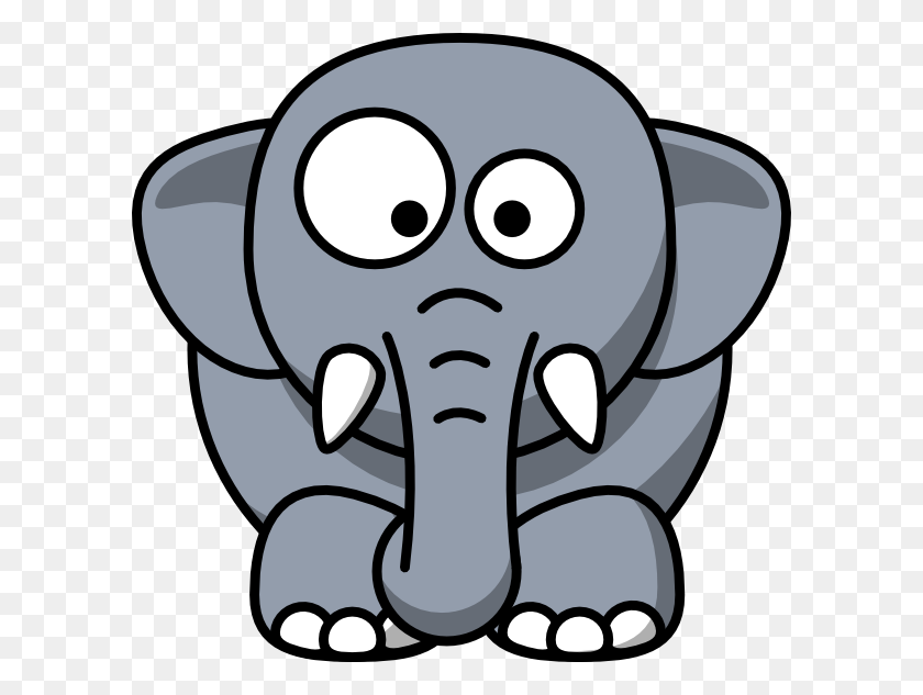 600x573 Elefante Clipart Imágenes Prediseñadas Divertidas - Imágenes Prediseñadas Gratis De Cara Triste