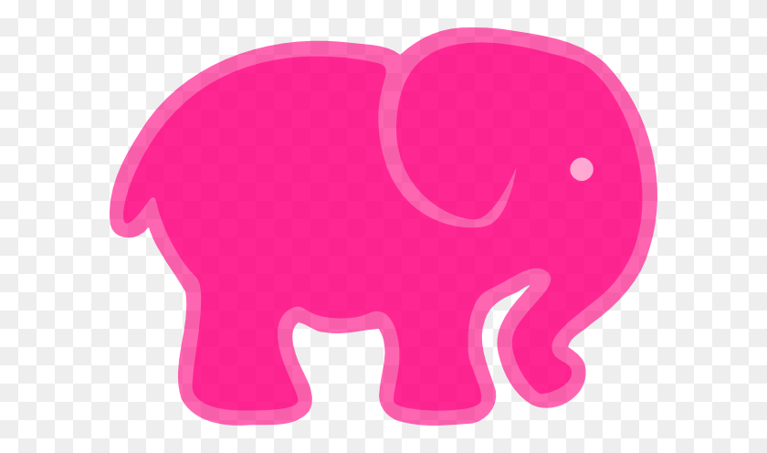 600x436 Elephant Clipart Heart - Elephant Trunk Up Clipart