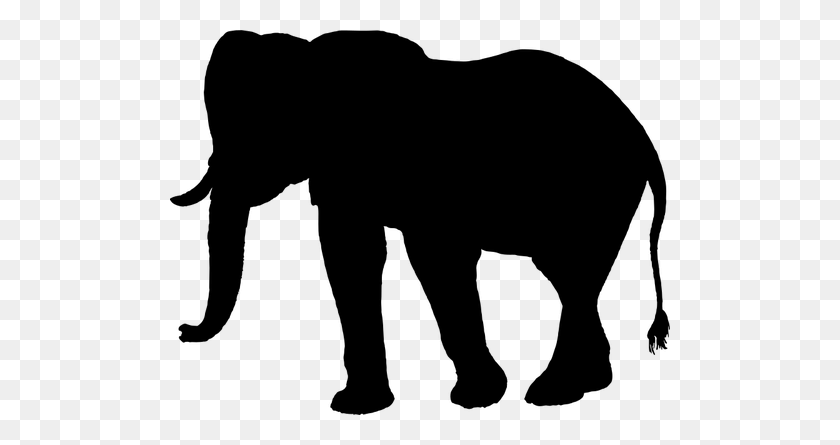 500x385 Elephant Clipart Silhouette Clip Art Images - Elephant Trunk Clipart