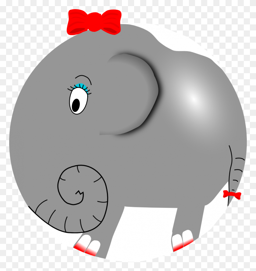 999x1062 Elefante Clipart Animal De Peluche - Cabeza De Elefante Clipart