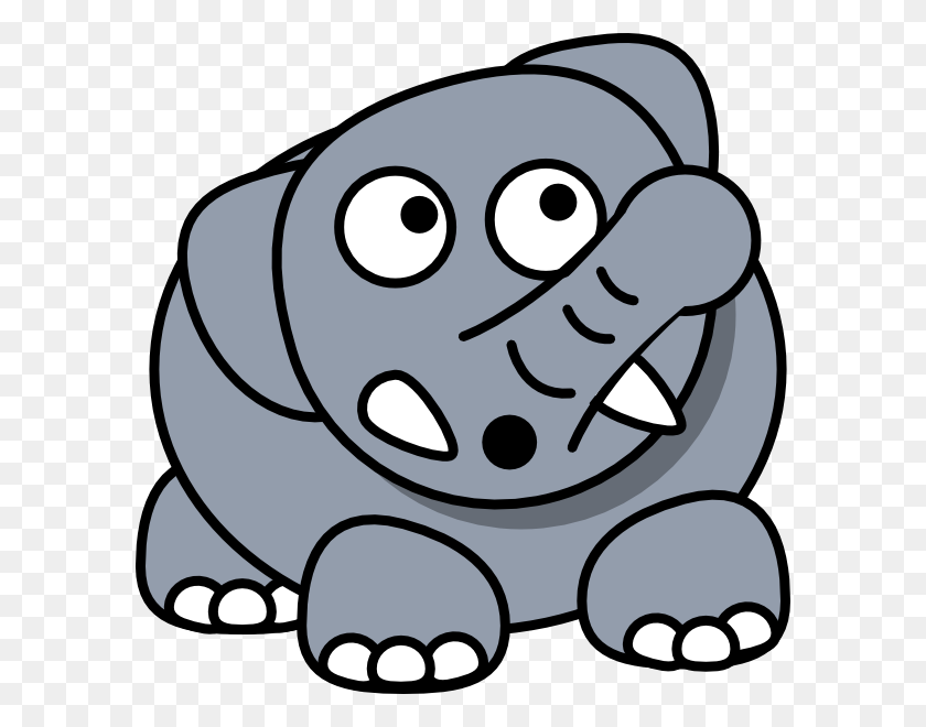 594x600 Слон Падение Картинки - Голова Слона Клипарт