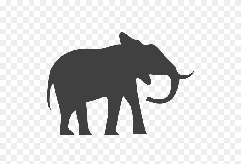 512x512 Слон, Находящийся Под Угрозой Исчезновения Значок - Слон Png