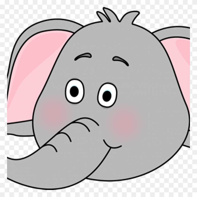 Cartoon Elephant Face - Hand drawn guata doodle vector ill. - Willock