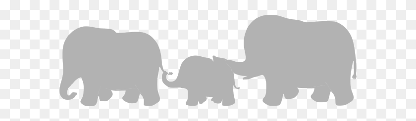600x185 Elephant Family Clip Art - Family Picture Clipart