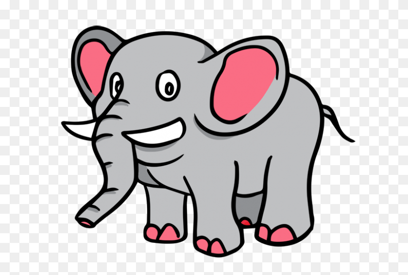 800x519 Elefante De Dibujos Animados Gratis Elefante Clipart Elefantes - Cara De Elefante Clipart