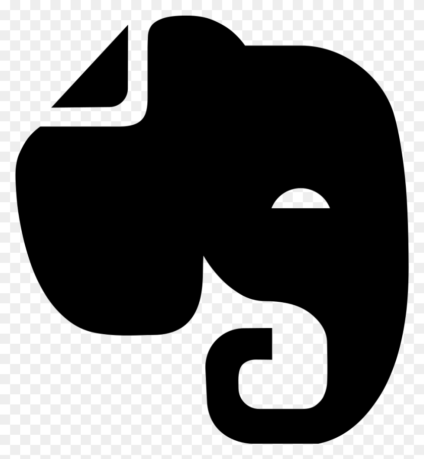 902x981 Elephant Head Silhouette Png Icon Free Download - Head Silhouette PNG