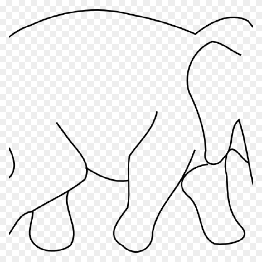 1024x1024 Dibujo De Contorno De Elefante Apple Clipart De La Casa Clipart De Descarga En Línea - Dinosaurio Contorno De Clipart