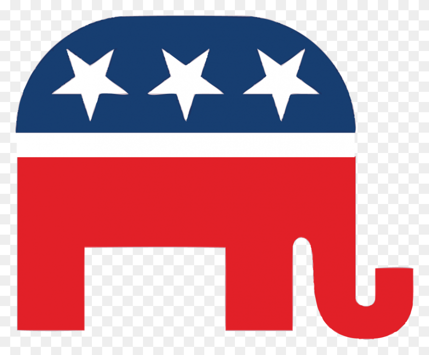 1238x1011 Elephant Republican Party Group With Items - Democrat Donkey Clipart