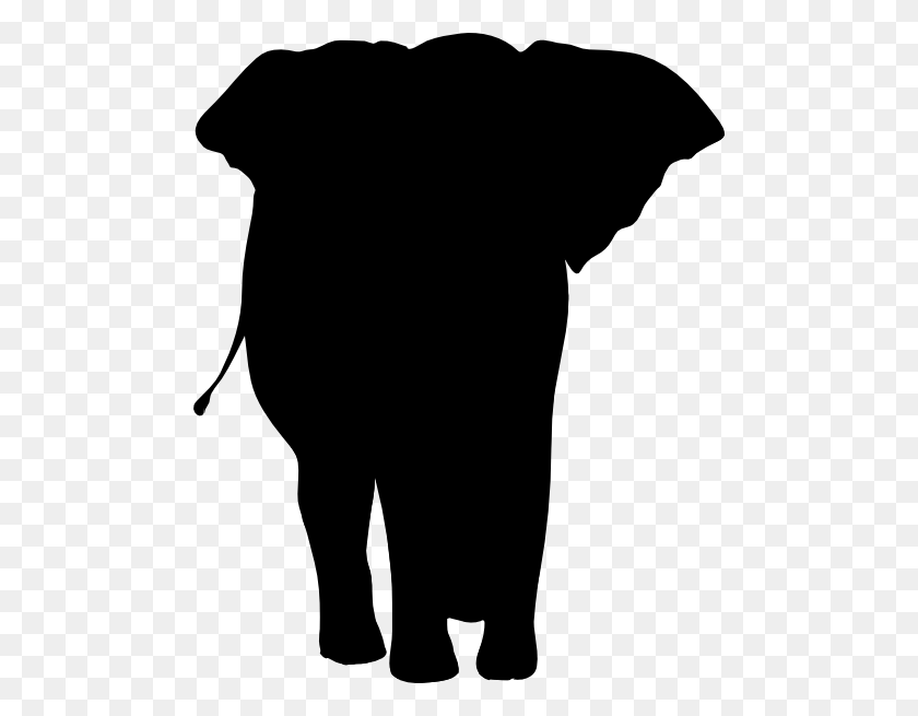 486x595 Силуэт Слона Черный Скачать Картинки - Индийский Клипарт Черный И Белый