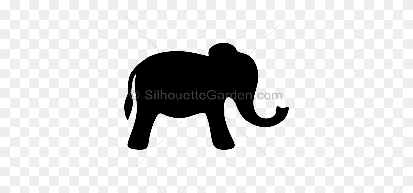 336x334 Elephant Silhouettes Cliparts Free Download Clip Art - Elephant Trunk Up Clipart