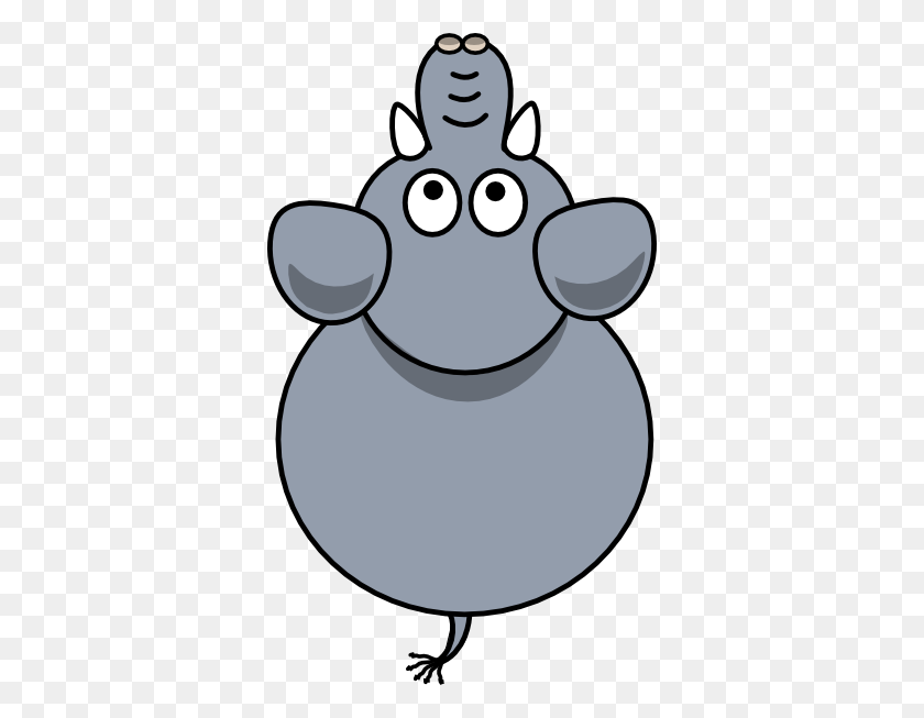 354x593 Elephant Top View Png, Clip Art For Web - Elephant Clipart Black And White