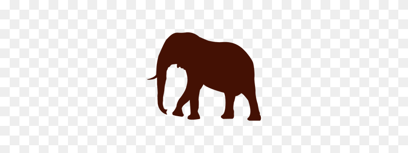 256x256 Elephant Transparent Png Or To Download - Elephant Silhouette Clipart