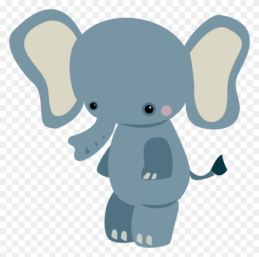 1600x1588 Elephants Jungle Animals - Elephant Clipart Baby Shower