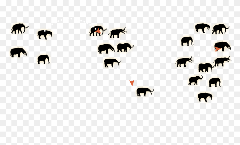 1080x620 Elephants Paleo Sleuths - Elephant Trunk Up Clipart