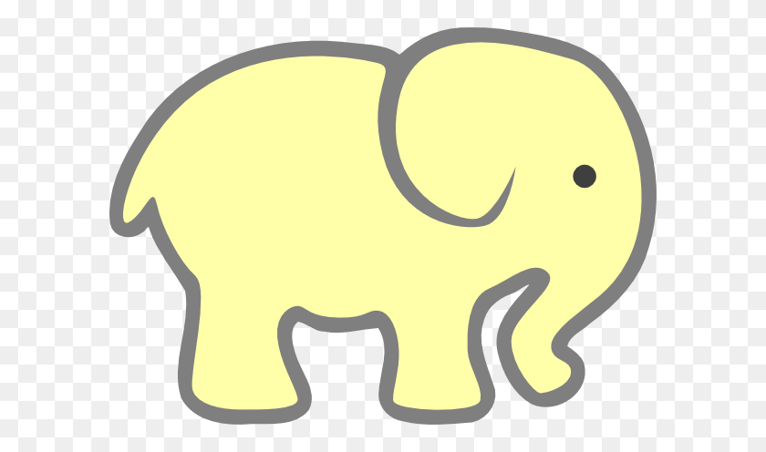 600x436 Elephants Silhouette Yellow Baby Elephant Clip Art Diy - Saliva Clipart