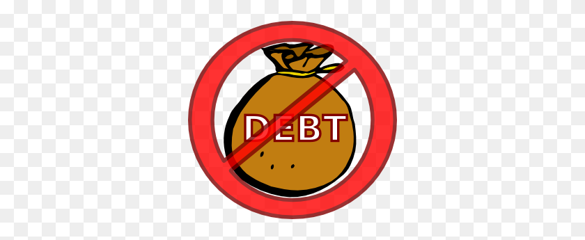 300x285 Eliminate Debt Clip Art - Debt Clipart