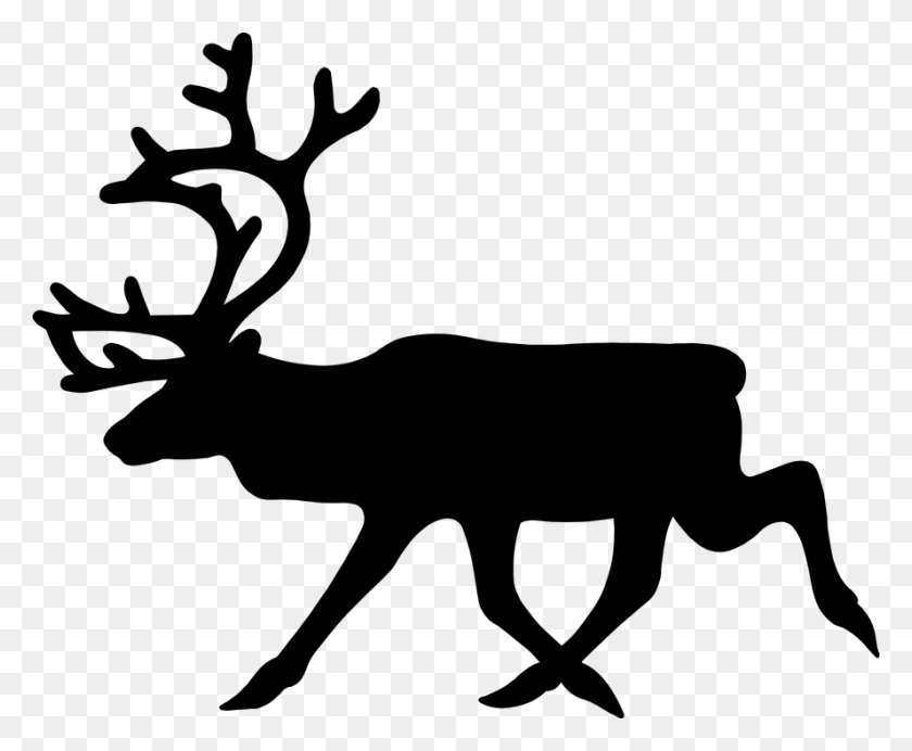 888x720 Elk Png Black And White Transparent Elk Black And White Images - Elk Clipart Black And White