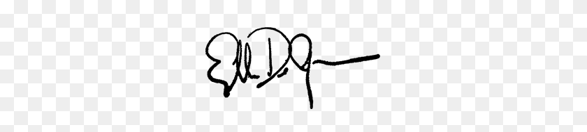 262x130 Ellen Degeneres Signature, Billboard Open Letter - Ellen Degeneres Png