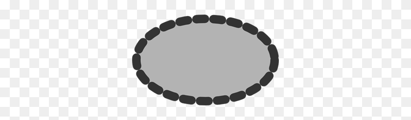 300x187 Ellipse With Dotted Line Png Clip Arts For Web - Dotted Line PNG