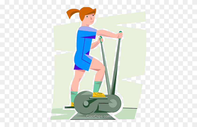 409x480 Elliptical Trainer Clipart Look At Elliptical Trainer Clip Art - Fat Girl Clipart