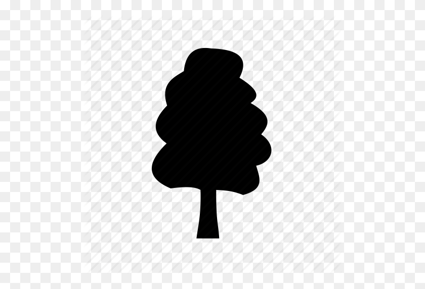 512x512 Elm, England, Forest, Oak, Spruce, Tree, Woods Icon - Forest Silhouette PNG