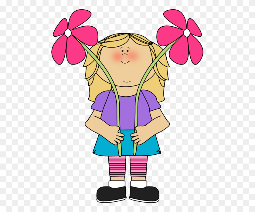 501x640 Elower Clipart For Kid - Bunch Of Flowers Clipart
