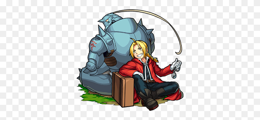 346x329 Elric Brothers Monster Strike Wiki Fandom Powered - Edward Elric PNG