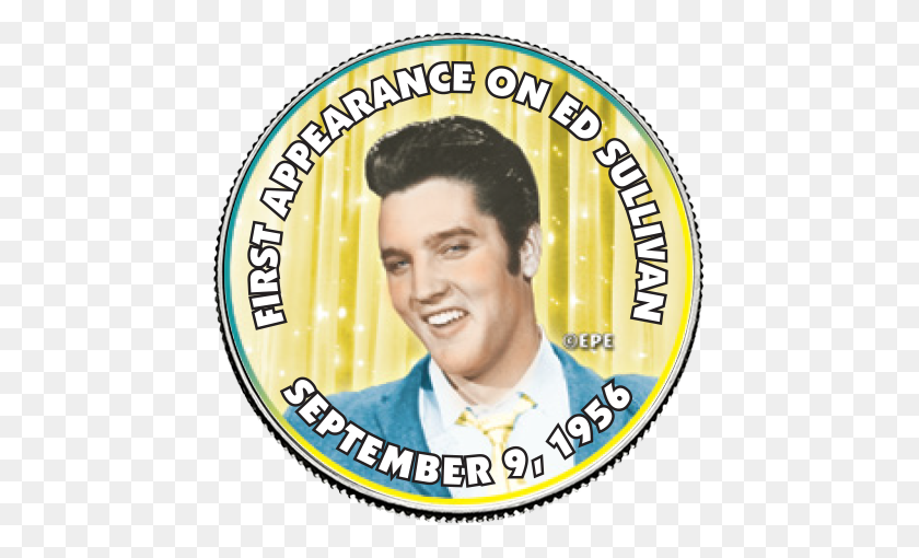 450x450 Elvis Presley First Appearance On Ed Sullivan Colorized State - Elvis Presley PNG