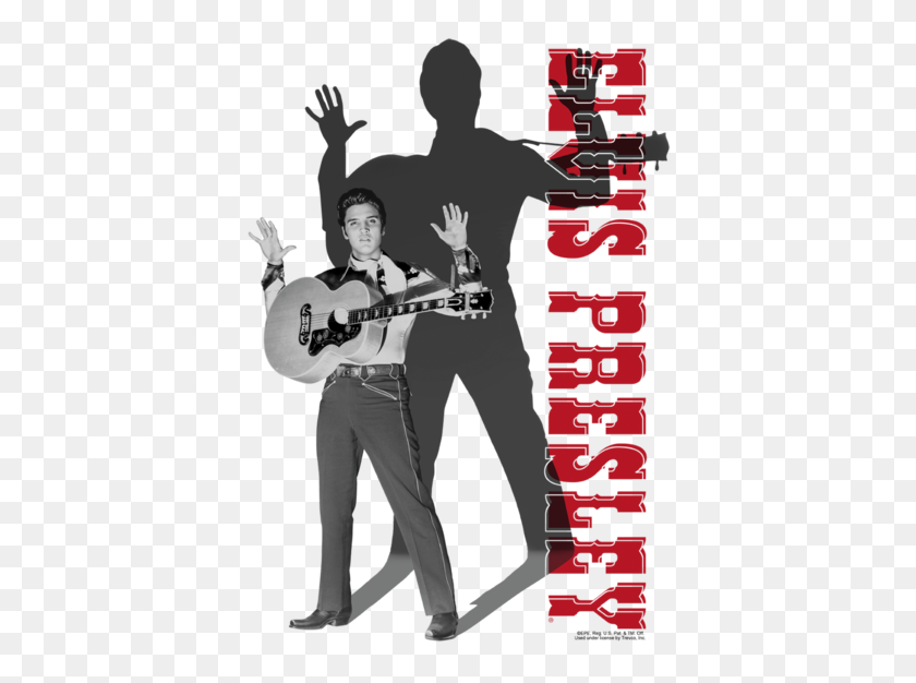 400x566 Camiseta De Elvis Presley Look No Hands Juvenil - Elvis Presley Png