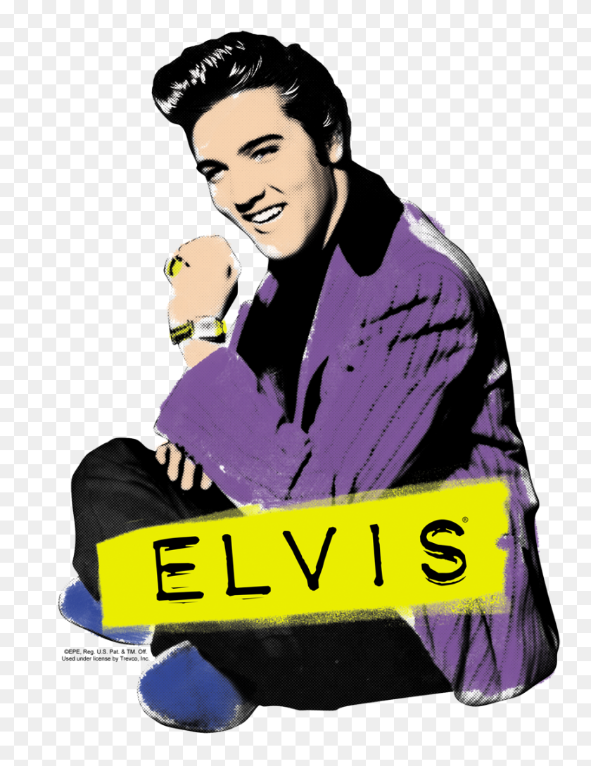 864x1140 Camiseta De Elvis Presley Sitting Juniors - Clipart De Elvis Presley