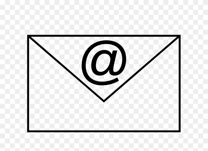 2400x1697 Email Clipart Black Clip Art Images - Simple Machines Clipart