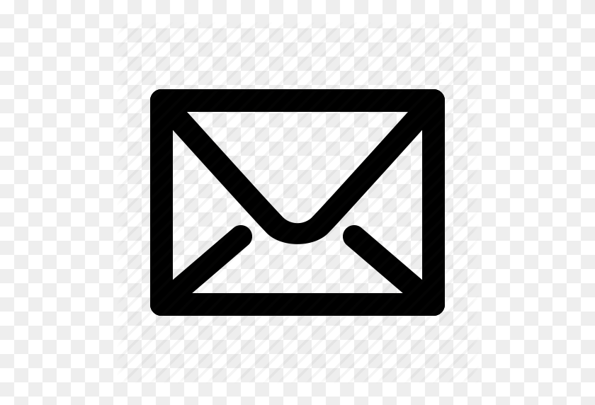 512x512 Электронная Почта, Конверт, Значок Письма - Логотип Электронной Почты Белый Png