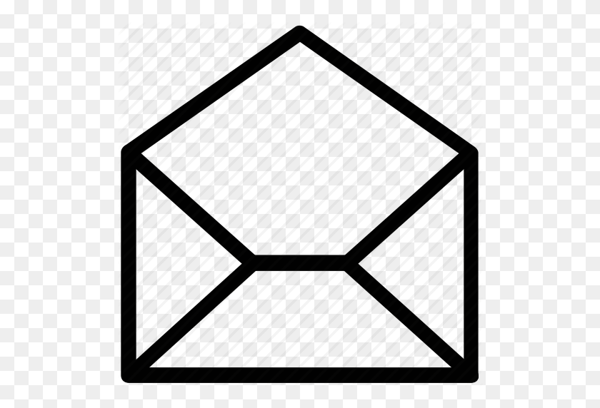 512x512 Email, Envelope, Open Envelope, Opened Email Icon - Envelope PNG