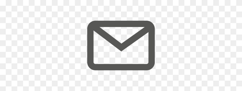 256x256 Email Flat Icon - Email Logo White PNG